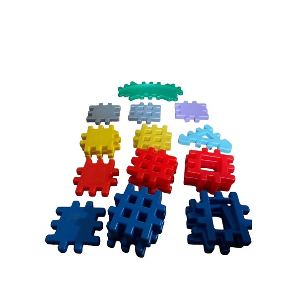 little tikes Toys Vtg Little Tikes Waffle Blocks Assorted Set Of 24 Building Blocks Poshmark